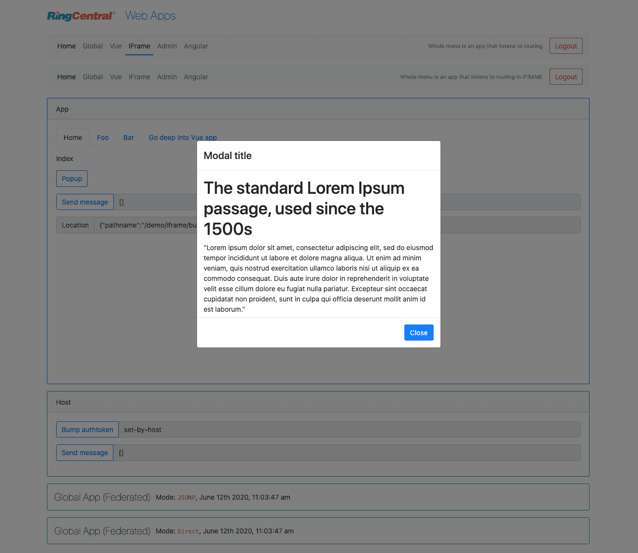 Backgrounds inside and outside of IFrame are the same
